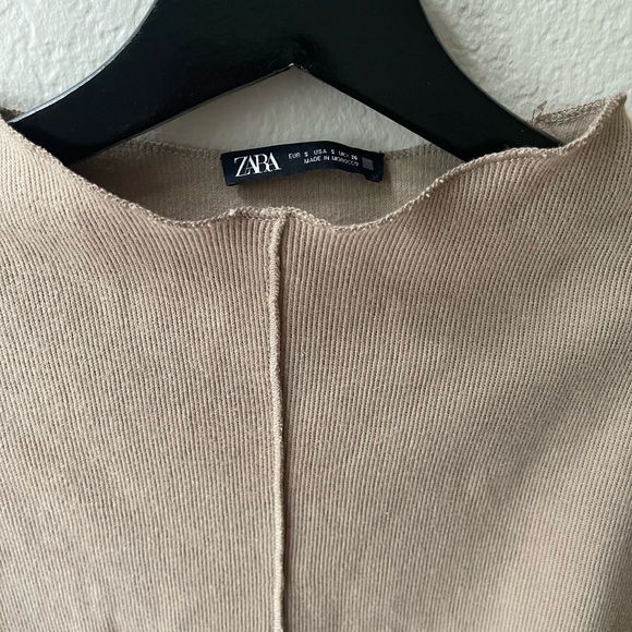 ZARA Elegant Tan Women's Sweater - Picture 3 of 4